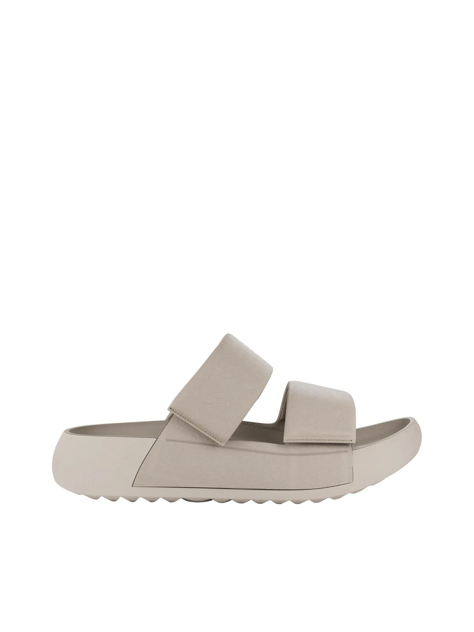 ECCO Women Sandal Platform Cozmo 2-Strap Limestone