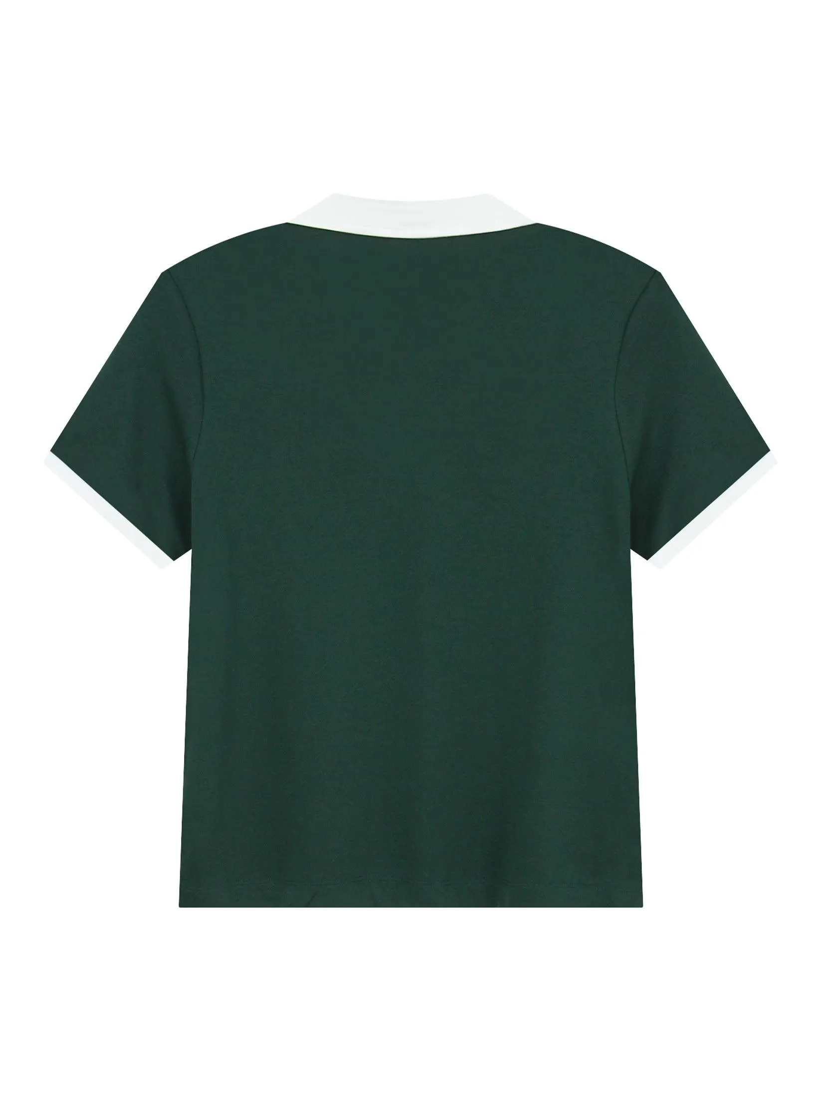 GIORDANO Women's Comfort G-Motion UV-Resistant Cool Polo (Tennis) Hemlock Green