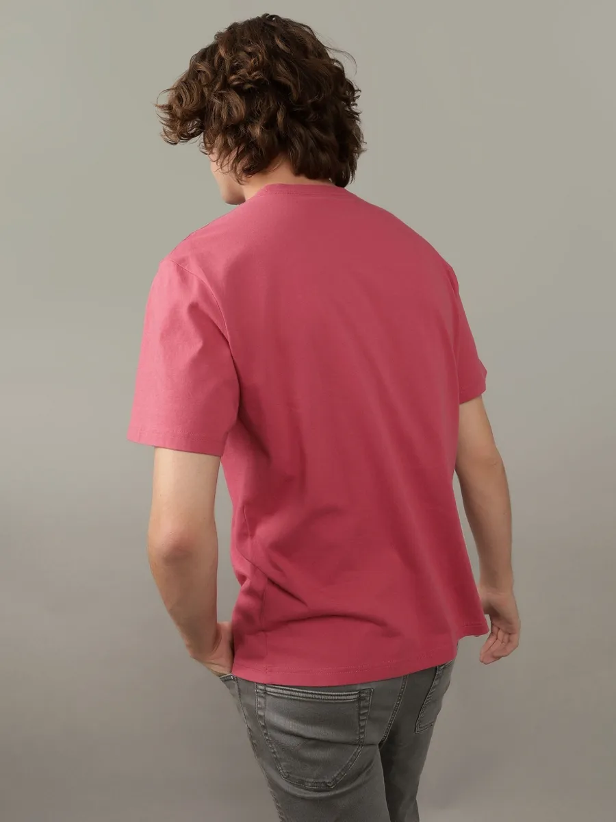 AMERICAN EAGLE MEN G SS SUM 2 OMNI SET IN TEE- PC DYE + SERIOUSLY SOFT WASH 600 RED