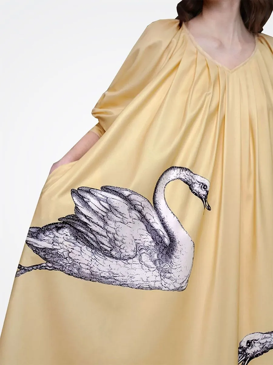 CAMOOONI Women Swan Song Dress Yellow