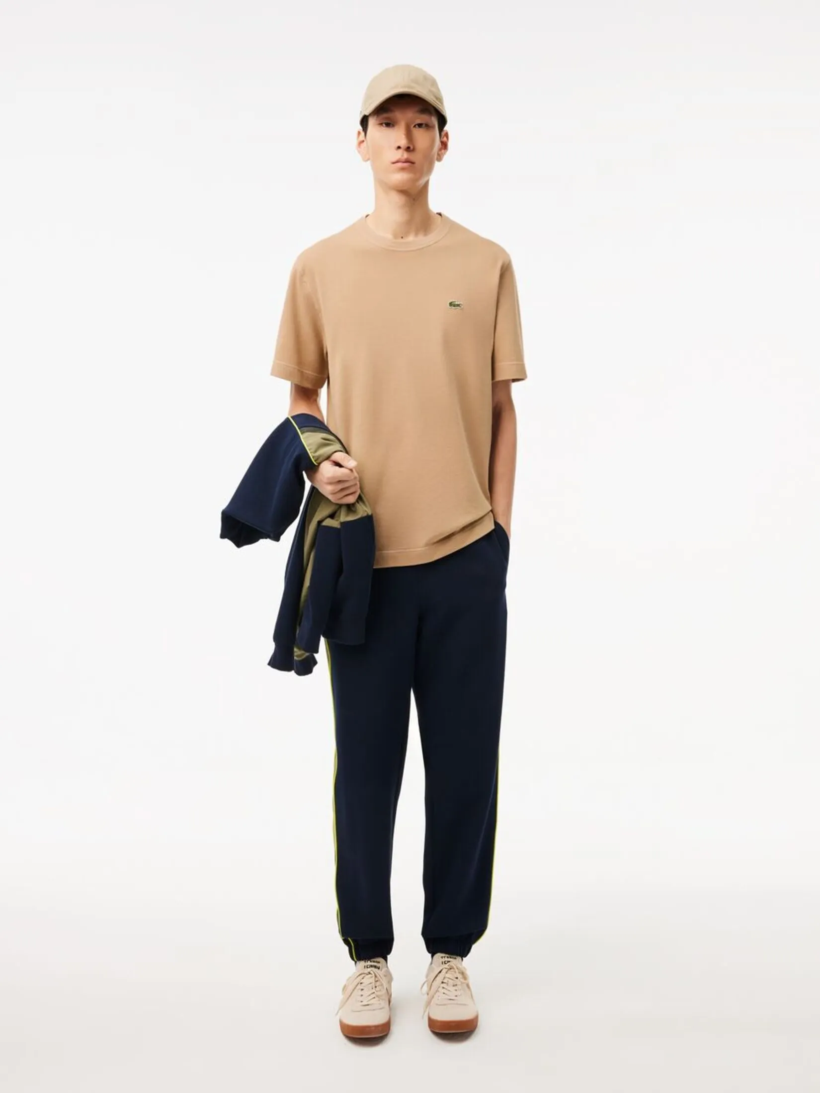 LACOSTE Heavy Piqu  T-shirt Beige