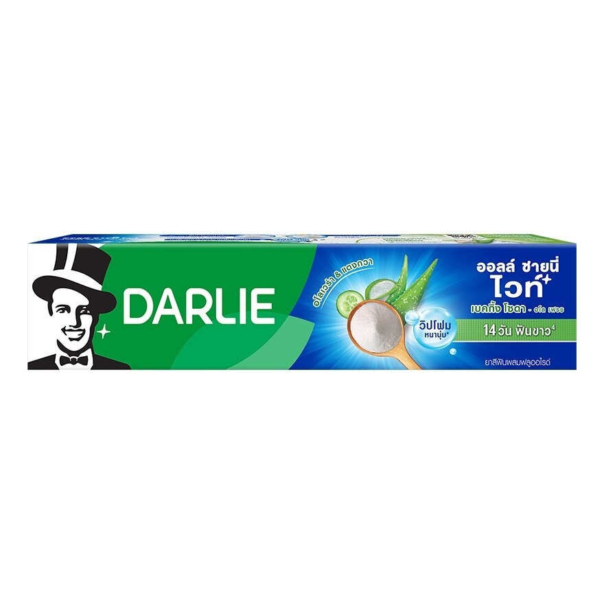 Darlie Toothpaste All Shiny White Baking Soda Aloe Fresh 140 G.