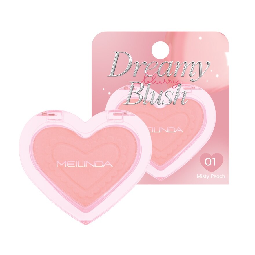 #Meilinda Dreamy Blurry Blush 2.8g 01 - 01 Misty Peach