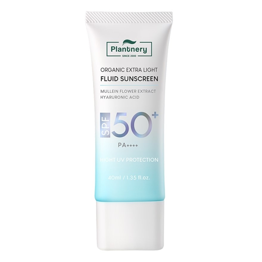 Plantnery Organic Extra Light Fluid Sunscreen SPF 50+ PA++++ 40 ml.