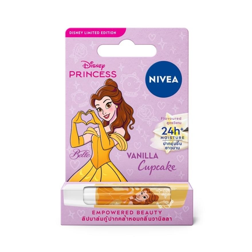Nivea Lip Balm Vanilla Cupcake 4.8 G. ลิปบาล์ม บำรุงริมฝีปาก ชุ่มชื้น - Purple