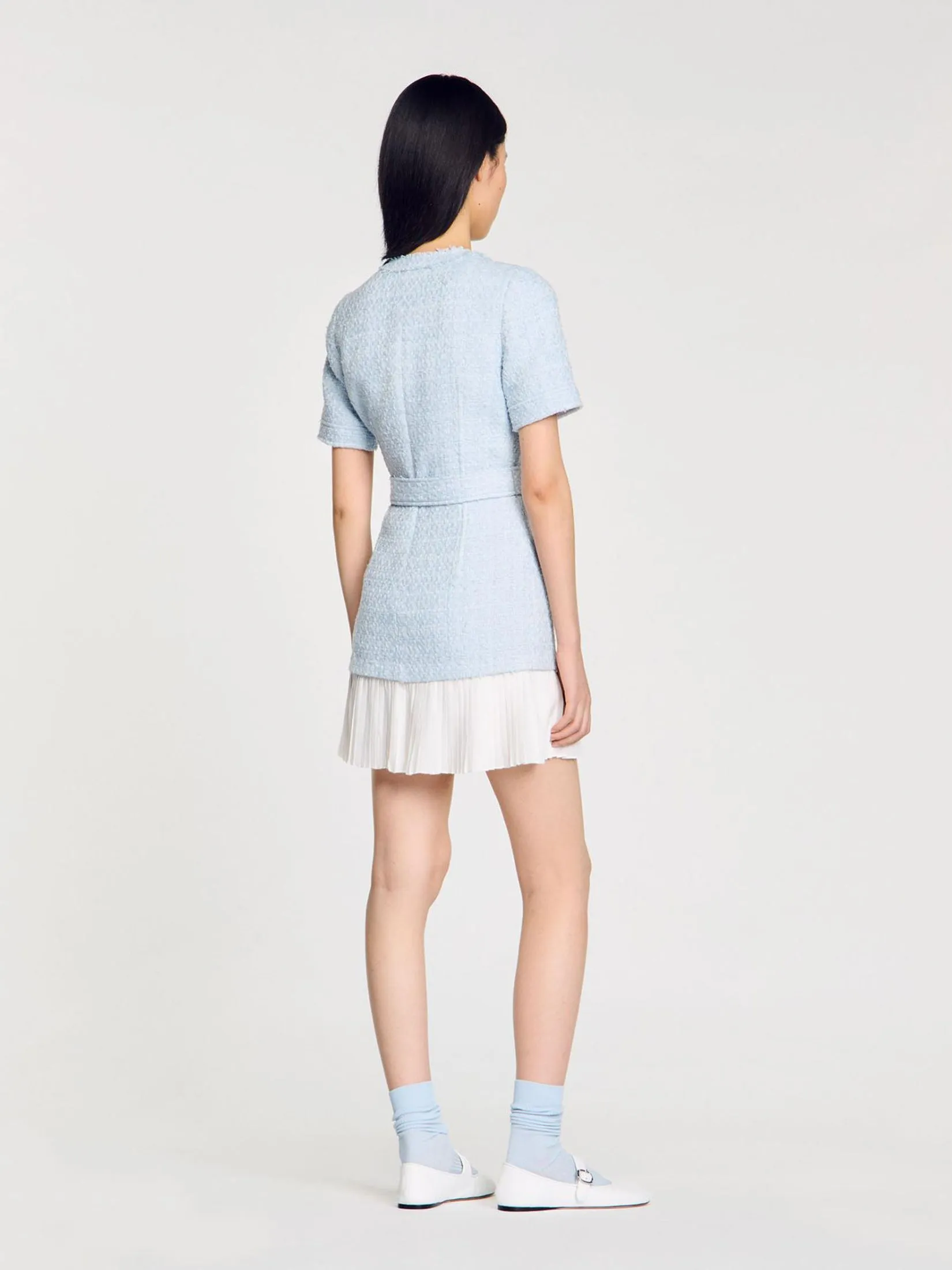 SANDRO Short Tweed Dress