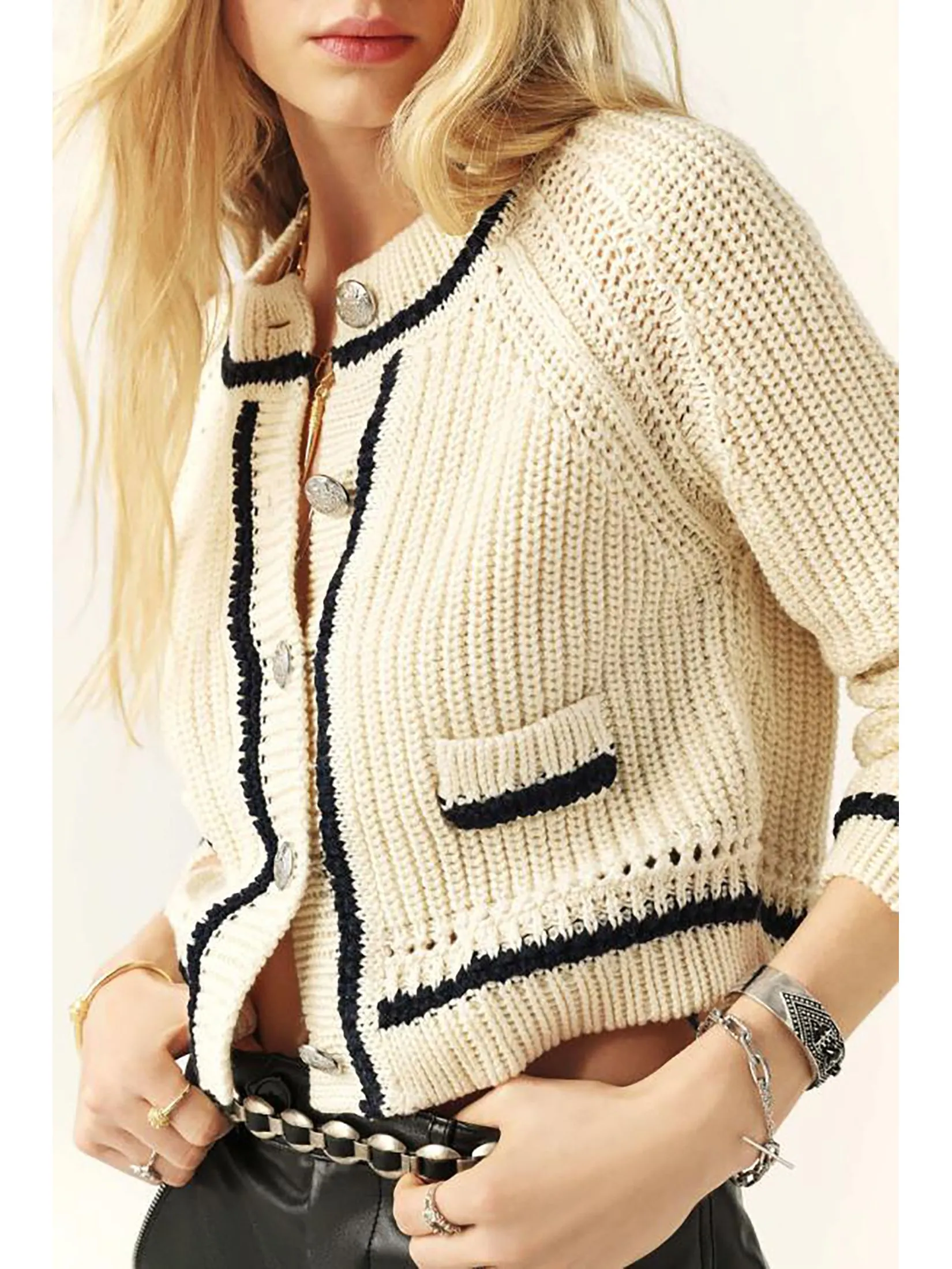 BA&SH Women Cardigan Beatrice Ecru