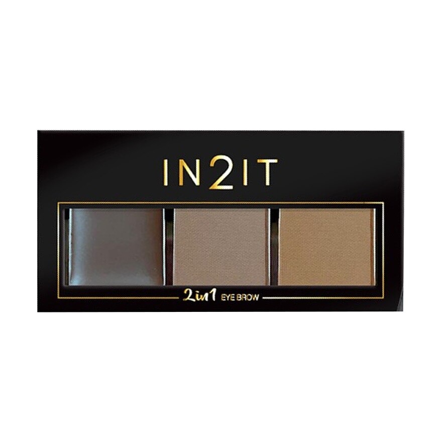 In2It 2 In 1 Eye Brow 2.5G. 01 Brown - Brown