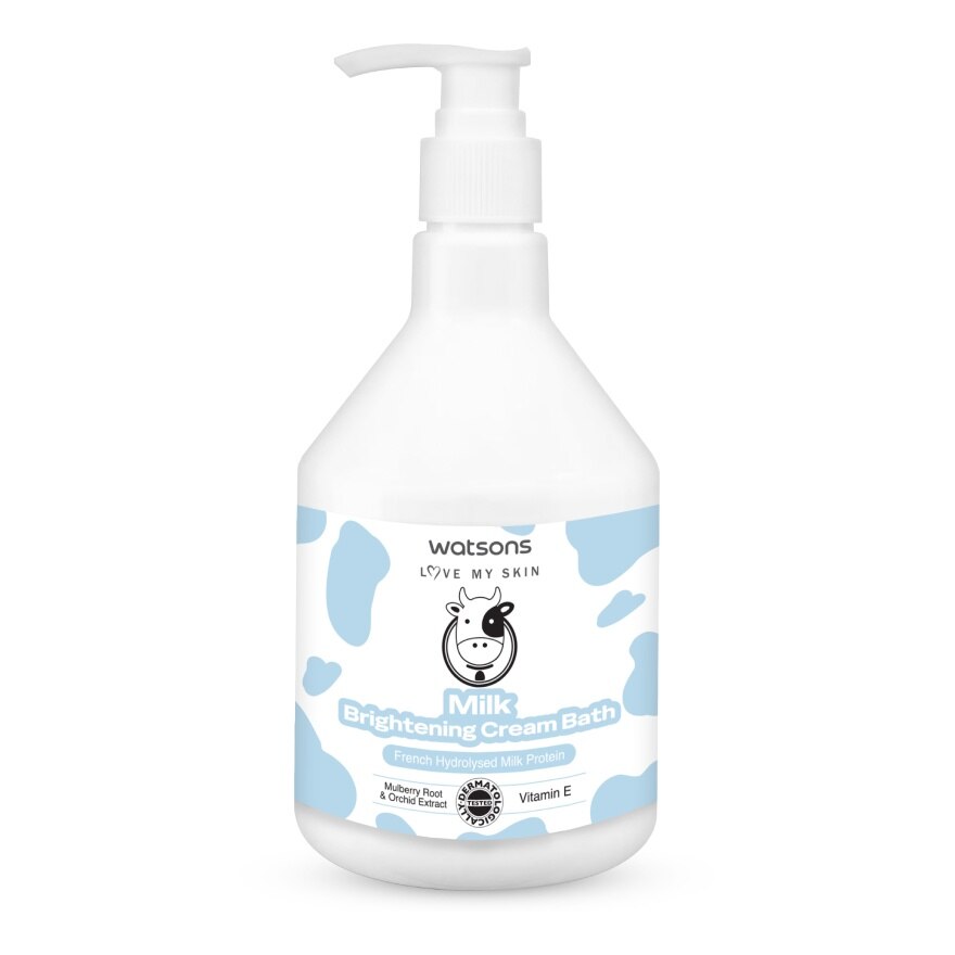 Watsons Milk Brightening Cream Bath 450ml.