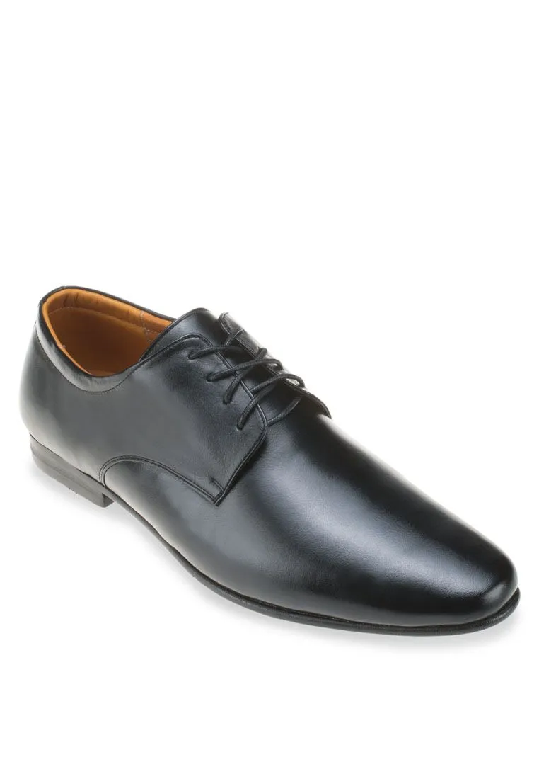 LUIGI BATANI Black Pointed Total Formal Shoes