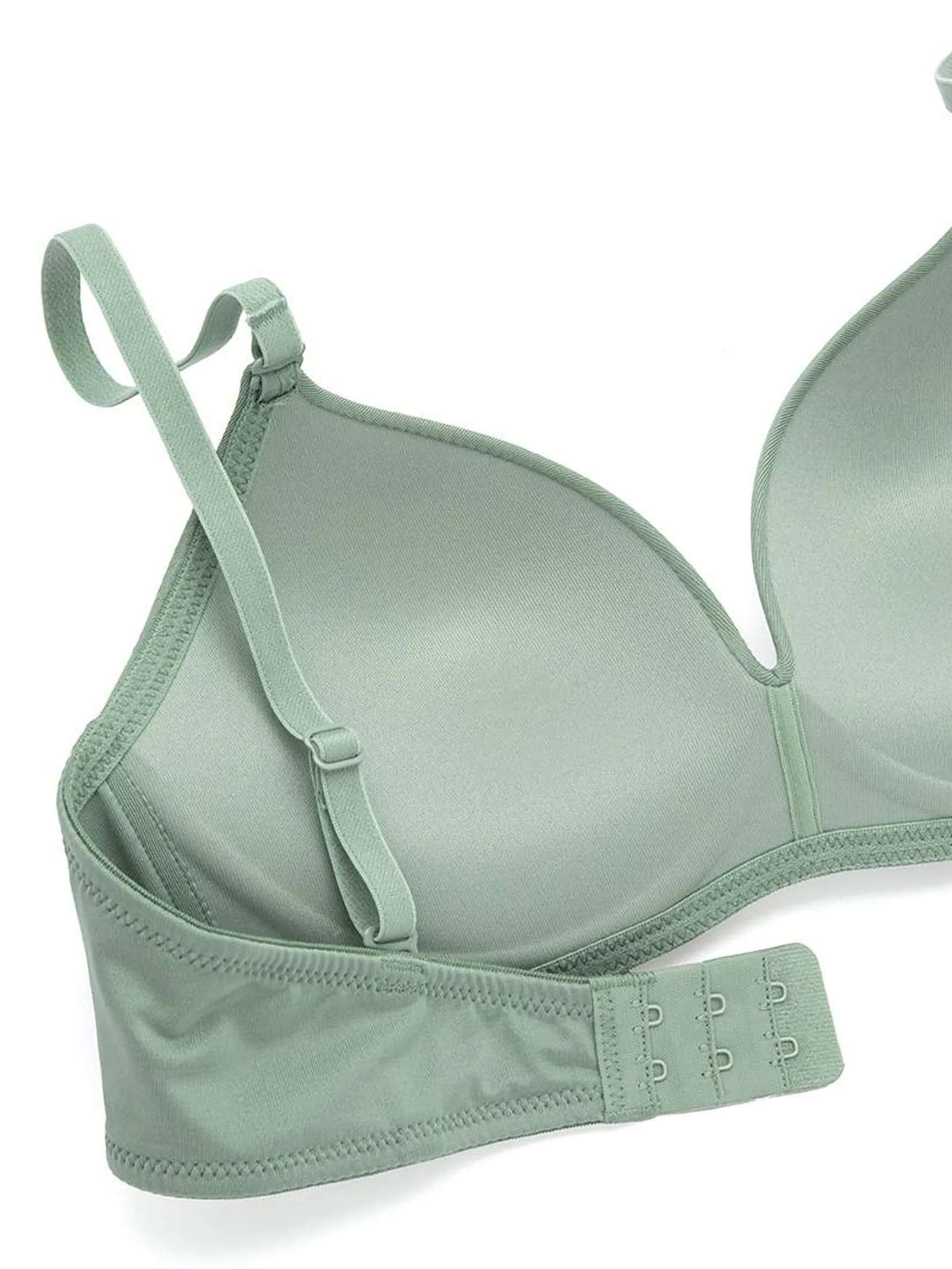 SABINA [Online Exclusive] Woman Soft Doomm Seamless Wireless Bra - Dark Green