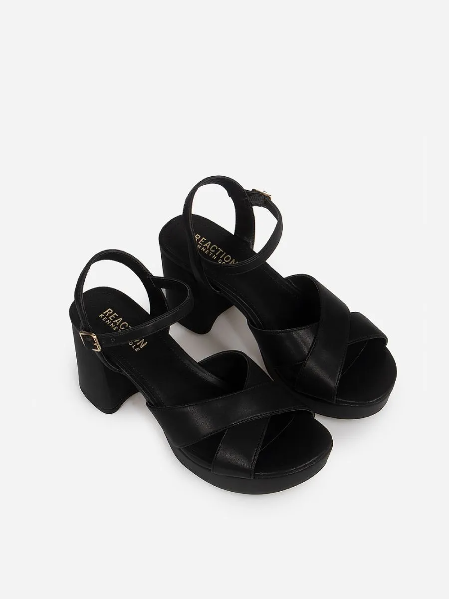 KENNETH COLE WOMEN'S HEELS REEVA PLATFORM (PU) / BLACK