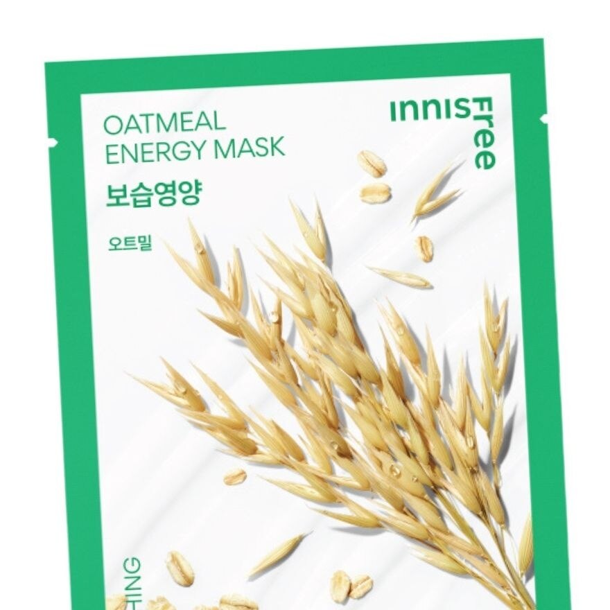 Innisfree Oatmeal Energy Mask 1'S มาส์กหน้า บำรุงผิวแห้ง