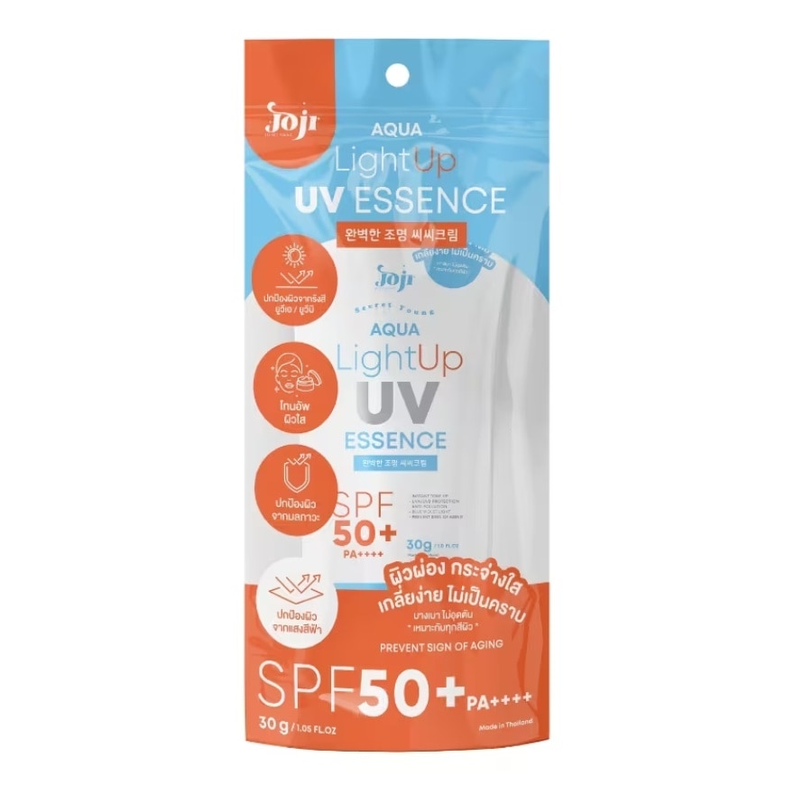Joji Secret Young Aqua Light Up Uv Essence SPF50+ PA++++ 30g.