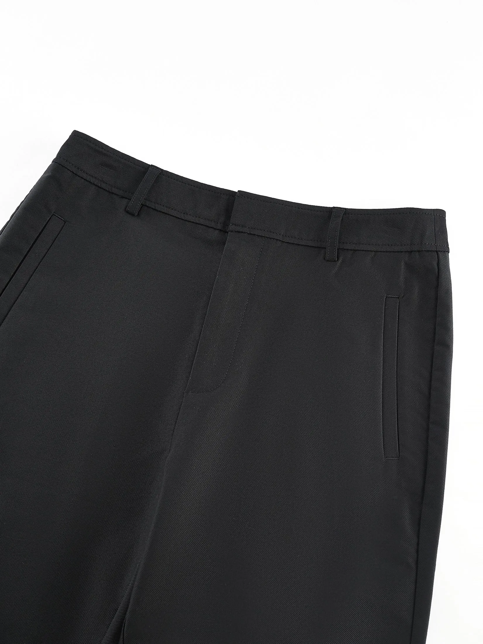 G2000 Women Clothing Cotton Modal Capri Skinny Casual Pants With Belt Capri Skinny Shape - Black