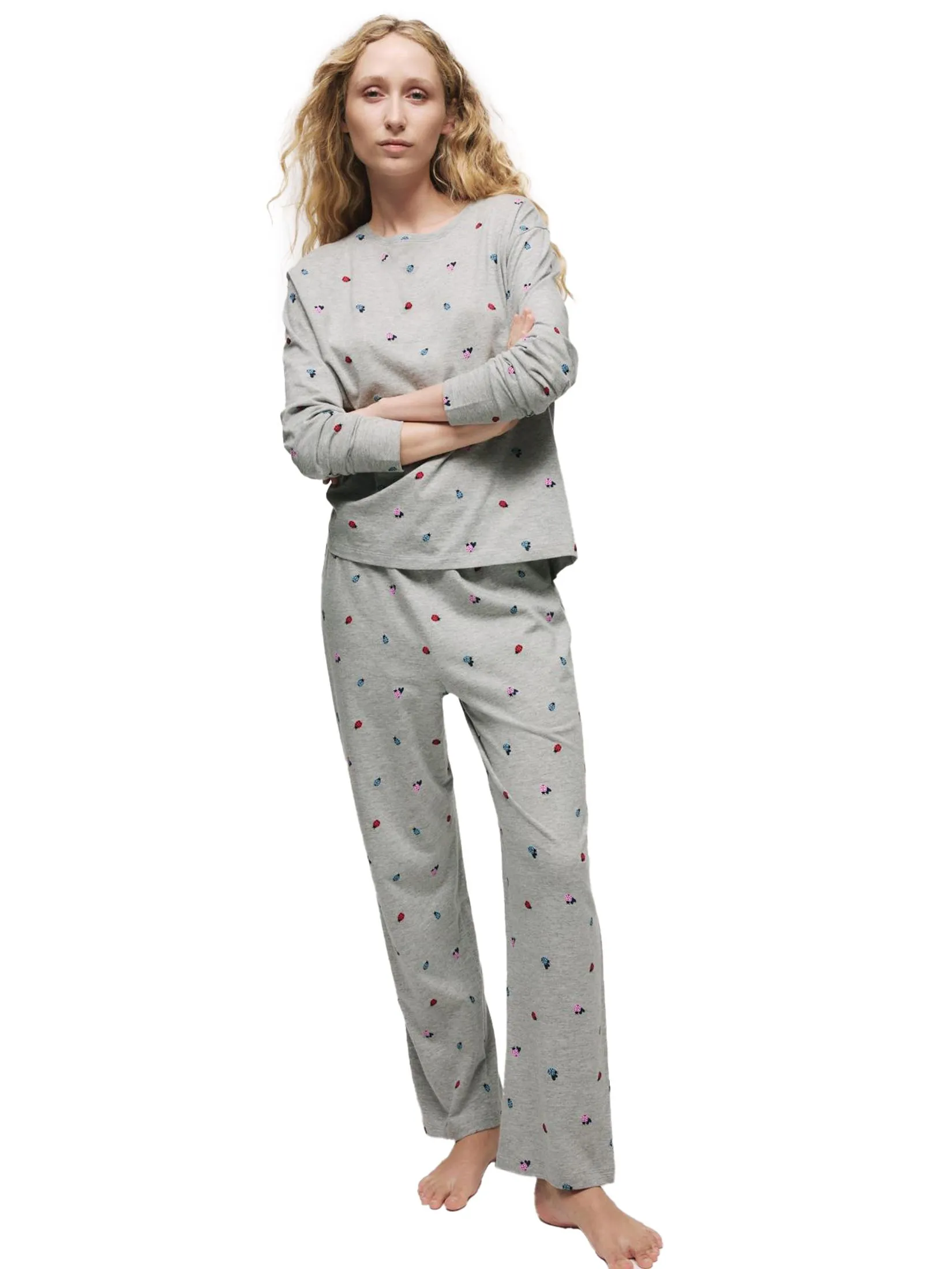 MARKS & SPENCER Women Pyjama Set Cotton Rich Printed