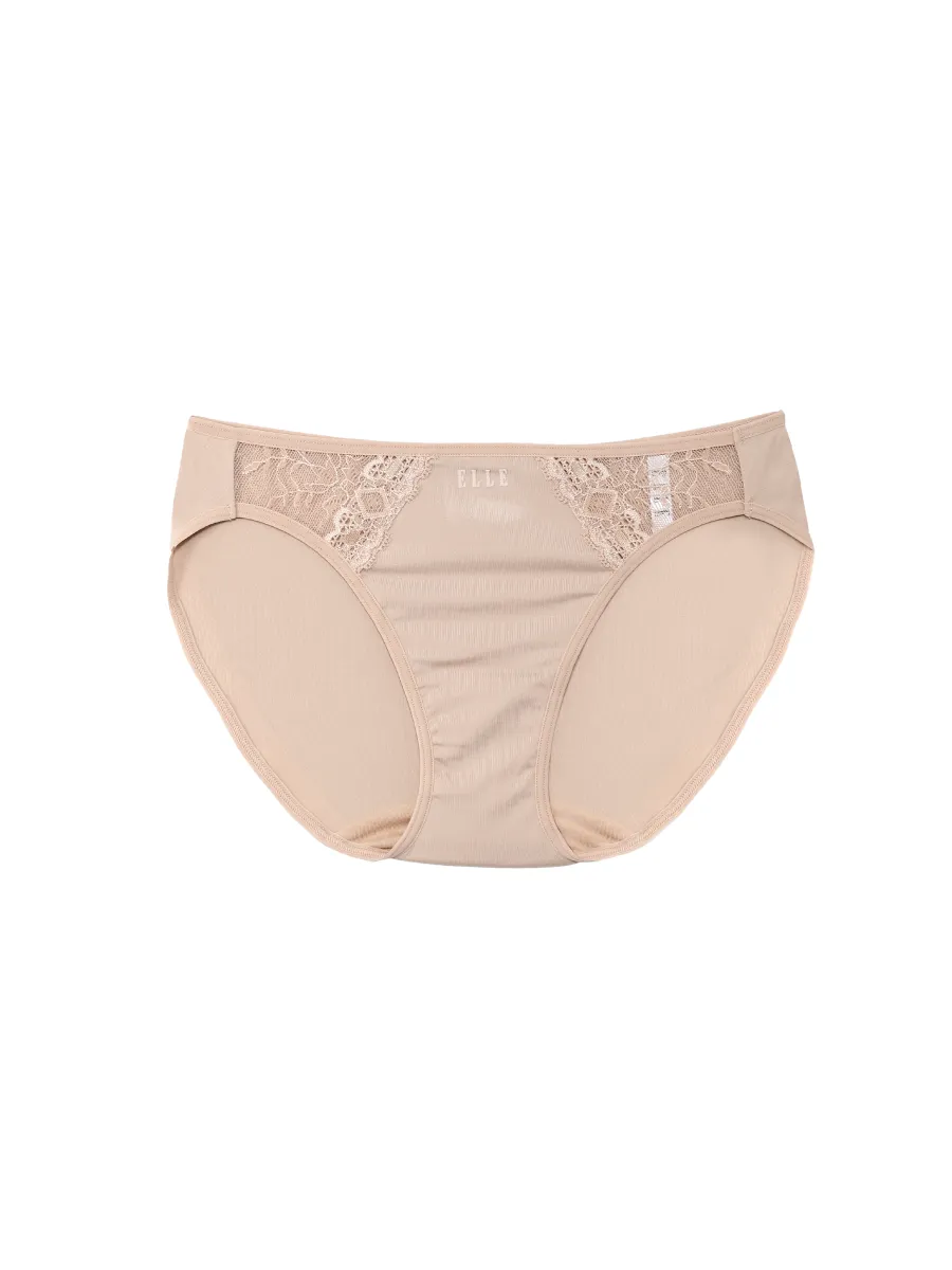 ELLE LINGERIE UNDERWEAR BIKINI LOWRISE LU2860BE BEIGE