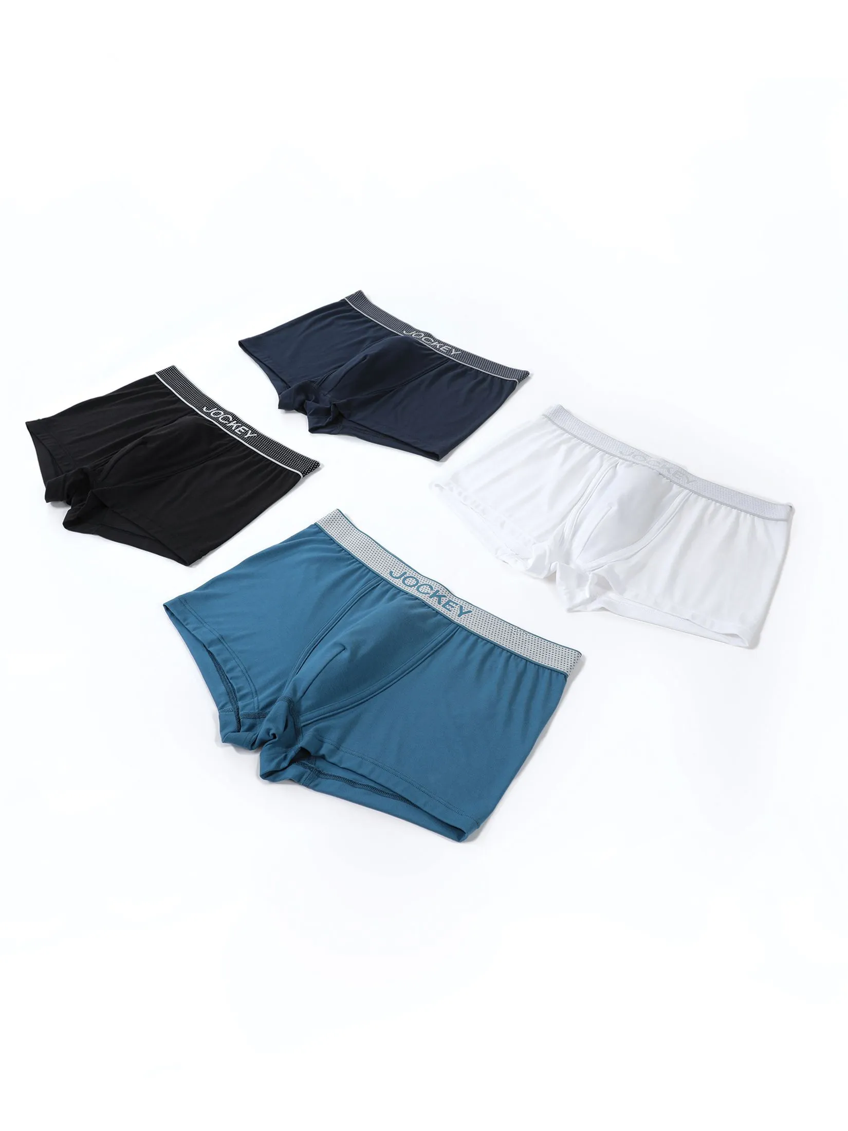 JOCKEY UNDERWEAR Men's EXTRA DRY TRUNKS BLACK