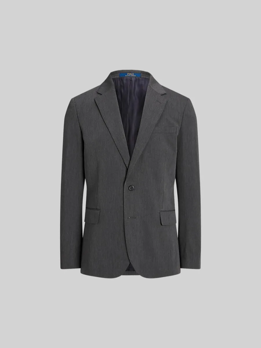 POLO RALPH LAUREN Men Blazer-Polo Modern Performance Twill Jacket-Charcoal-010
