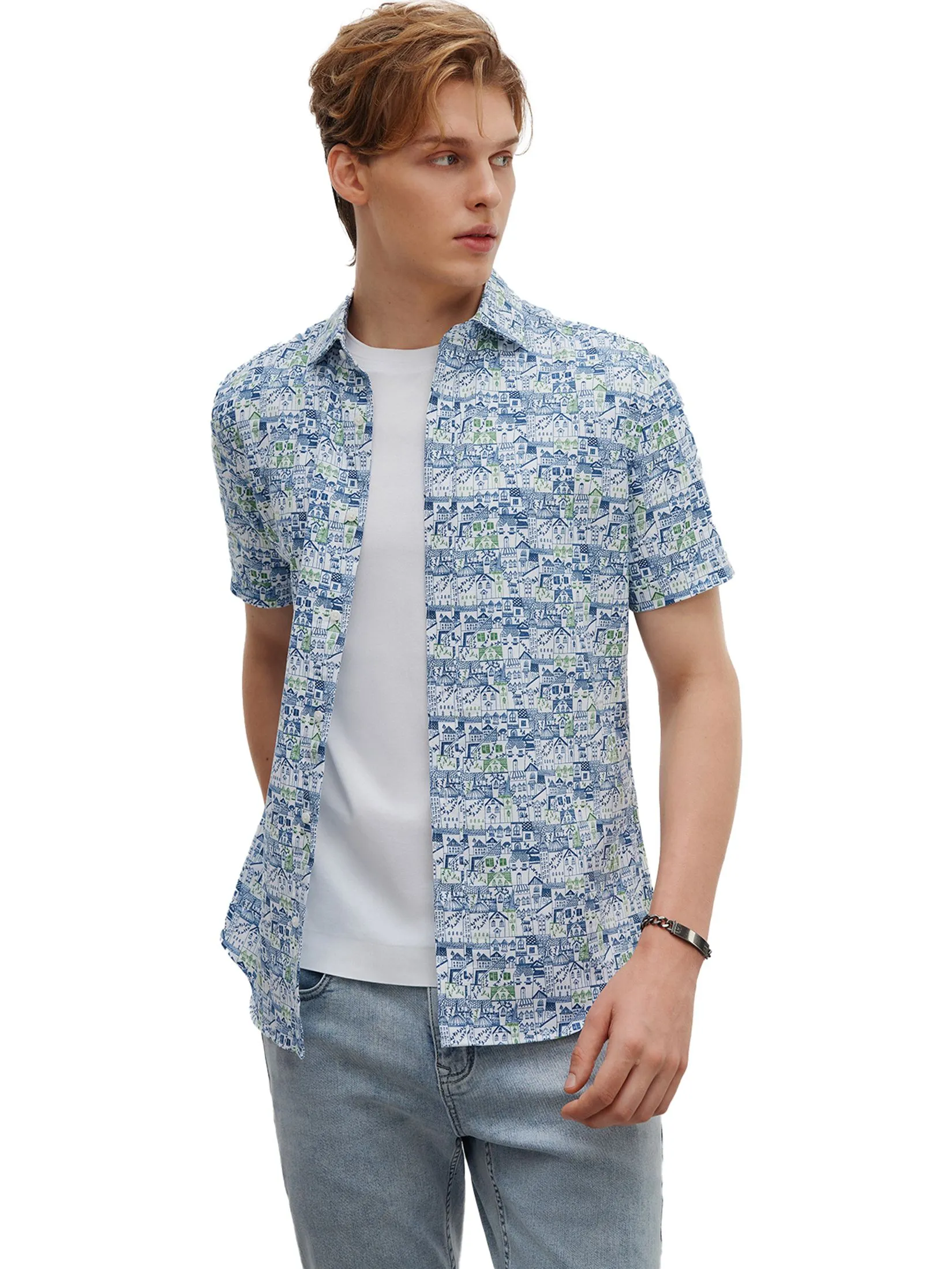 G2000 Men Clothing Wrinkle Free Cotton Casual Shirt  Smart Fit - Navy