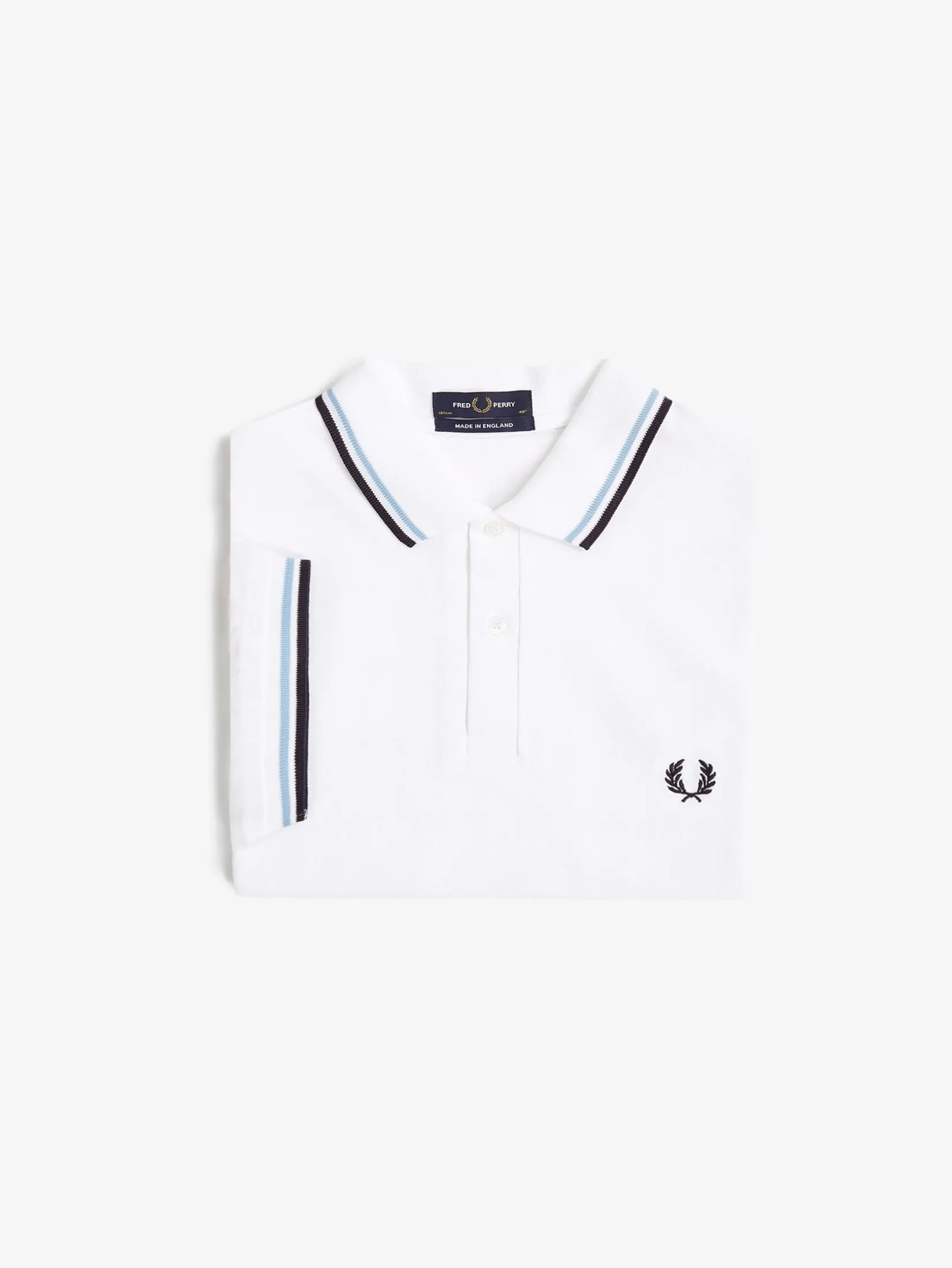 FRED PERRY Men TWIN TIPPED FRED PERRY SHIRT White