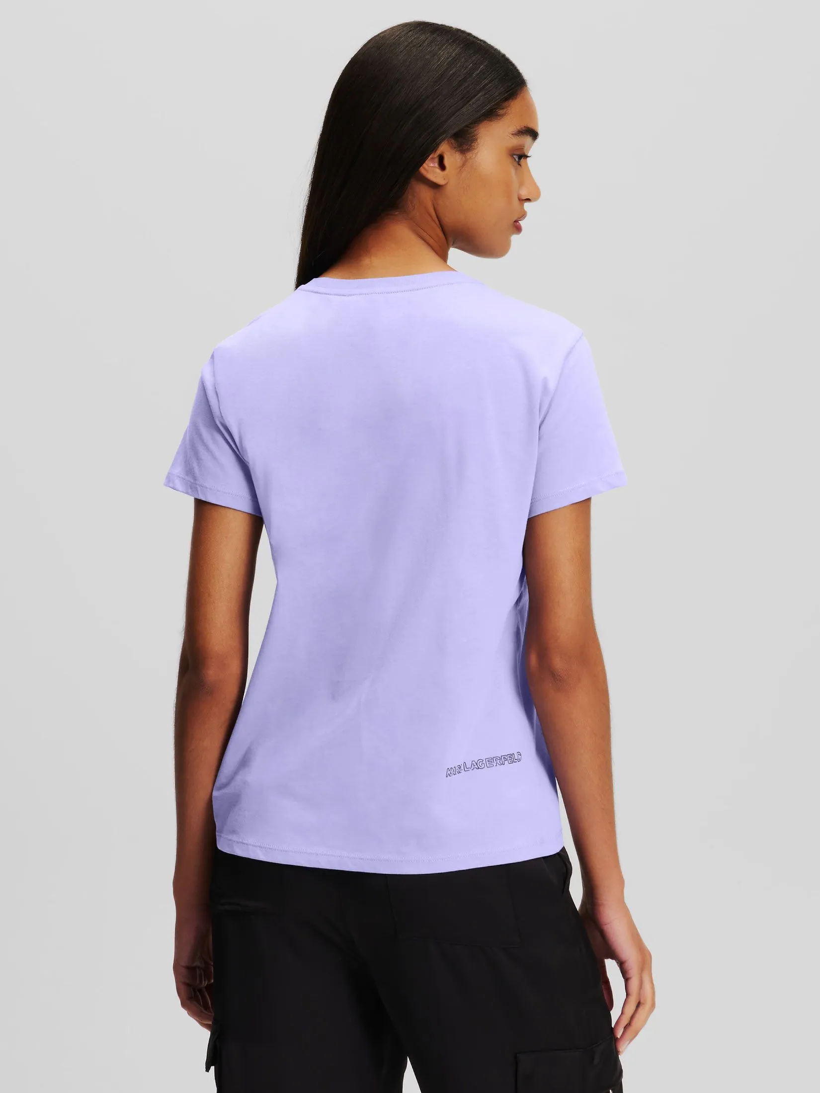 KARL LAGERFELD IKONIK 2.0 JELLY T-SHIRT SWEET LAVENDER