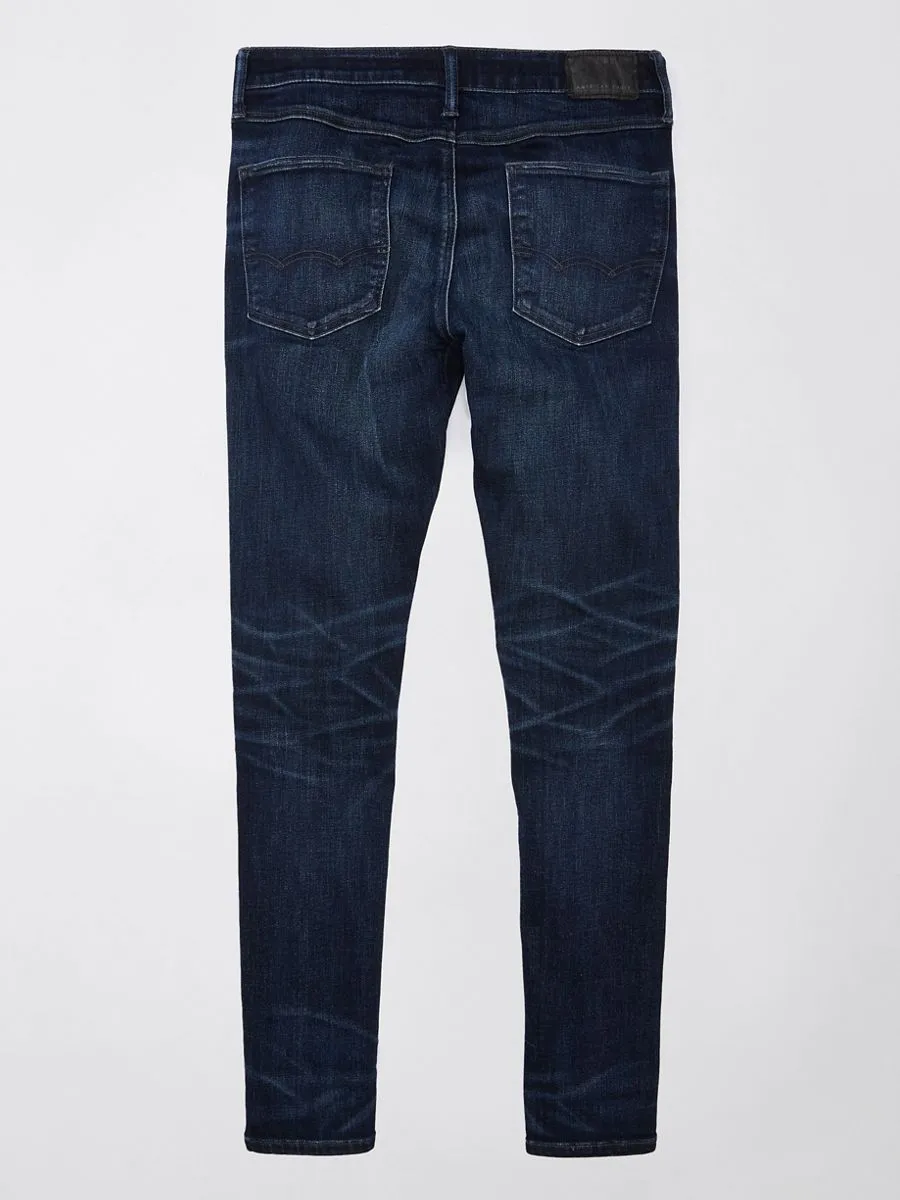 AMERICAN EAGLE MEN DARK CLEAN ACTIVE ATHLETIC SKINNY FIT 074 SIMPLY DARK