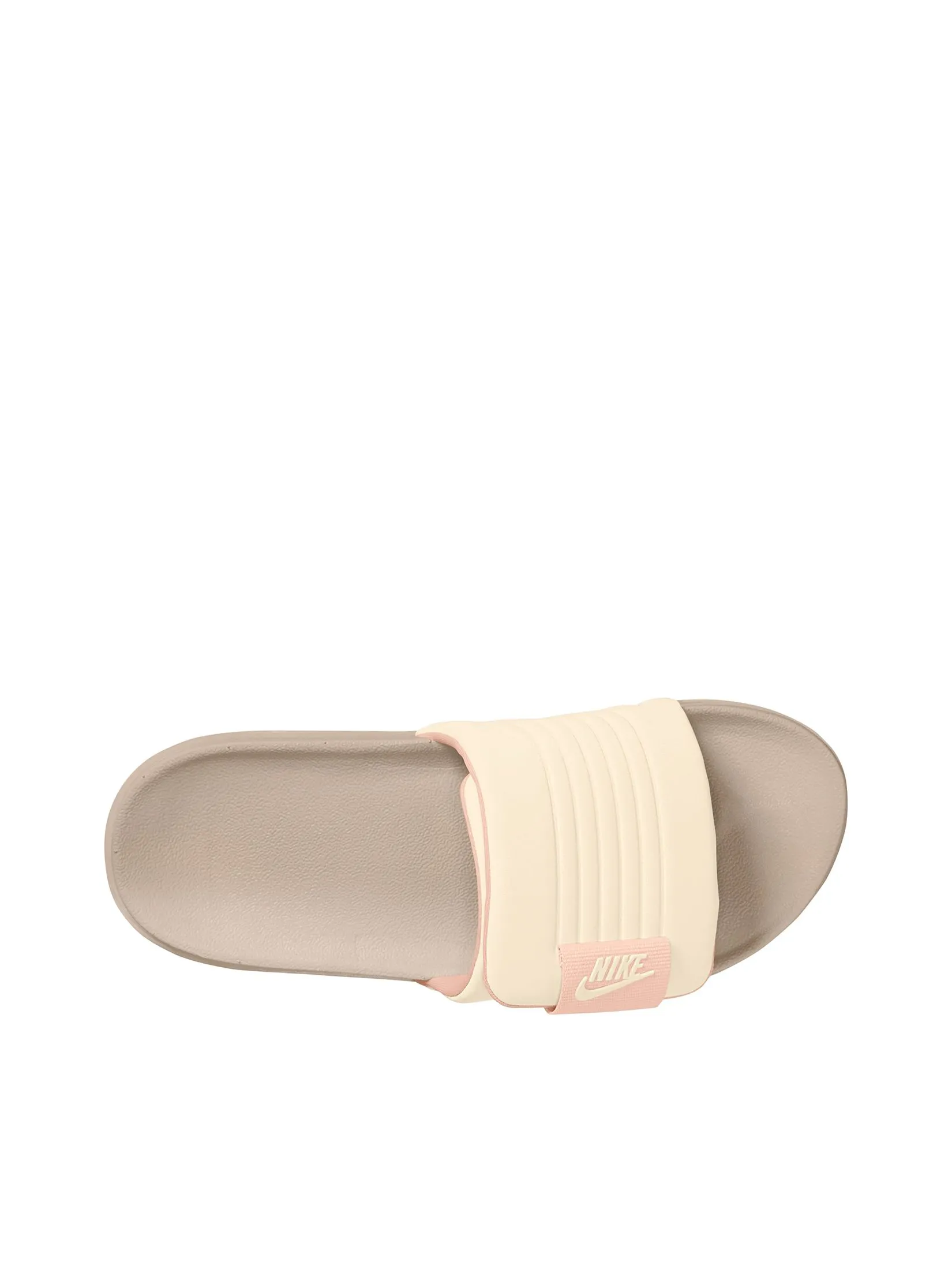NIKE Women Slide Offcourt Adjust DV1033-104 Sanddrift/Pale Ivory-Washed Coral