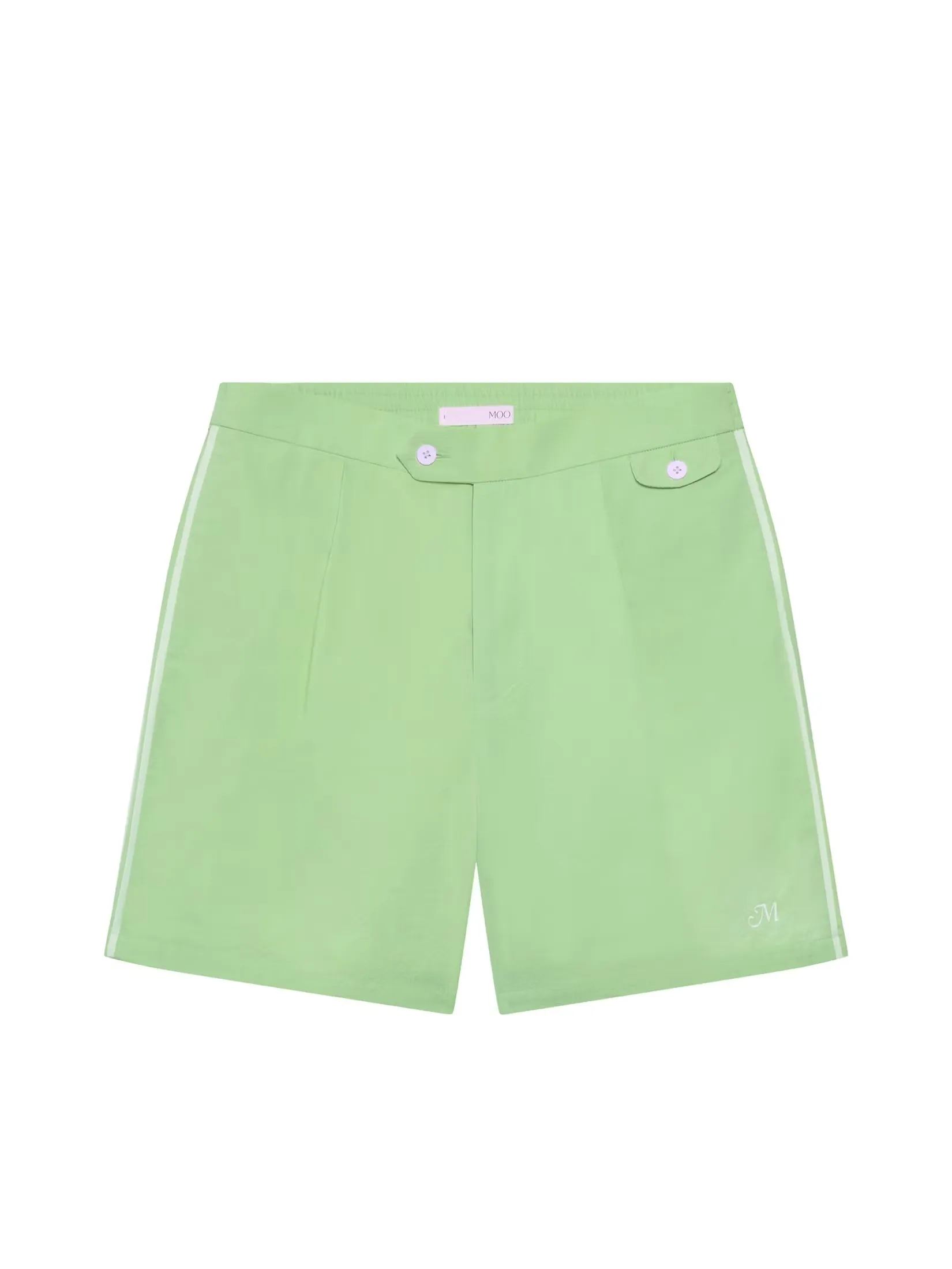 MOO [MOO 4/25] Classic Seersucker Shorts Green