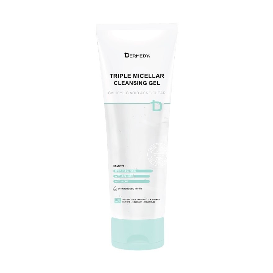 Dermedy Triple Micellar Salicylic Acid Acne-Clear Cleansing Gel 200 G.
