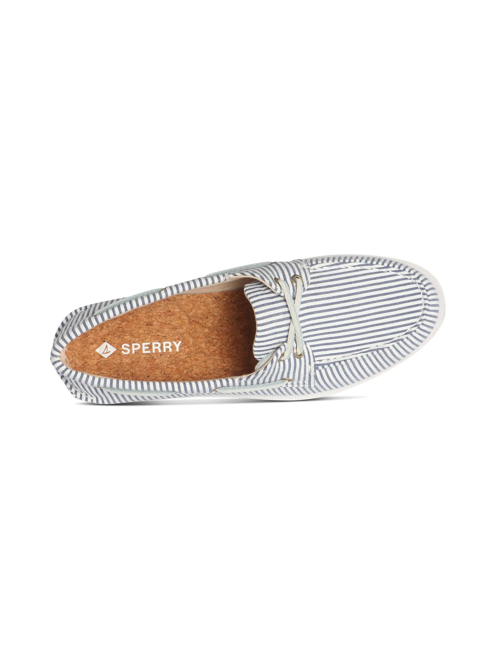 SPERRY WOMEN WHITE/NAVY AO 2 EYE LITE