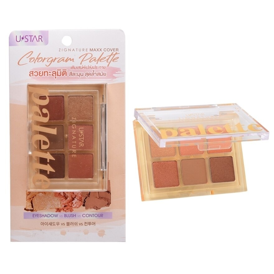 Ustar Zingature Maxx Cover Colorgram Palette 6g.