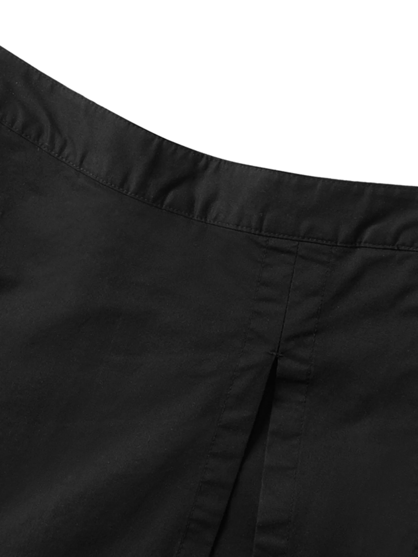 GIORDANO Women's Side vent half elastic waist skorts Black