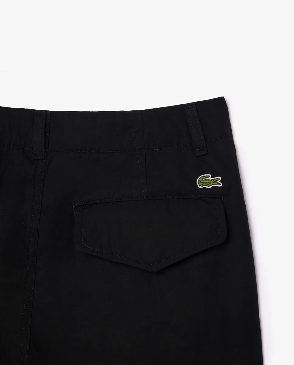 LACOSTE Lightweight Cotton Multipocket Cargo Pants Black