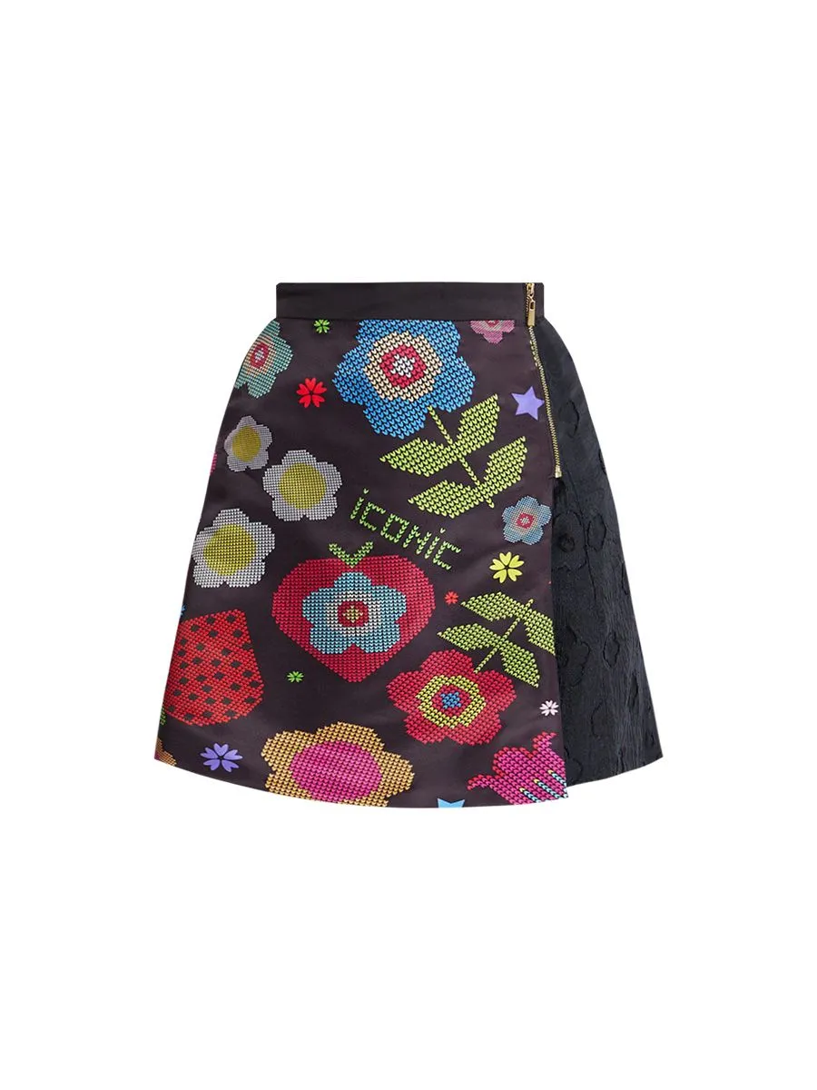 ICONIC WOMAN BLACK PARKAY SKIRT