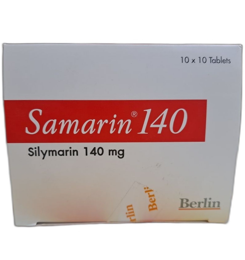 Гепатопротектор для очищения, лечения и защиты печени Самарин 140 мг 30 или 100 таблеток