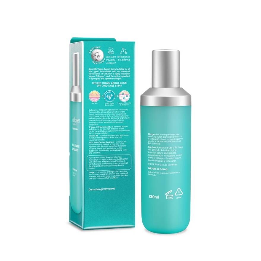 Collagen by Watsons Hydro Balance HA  Vitamin B5  Squalane Moist Toner 130 ml.