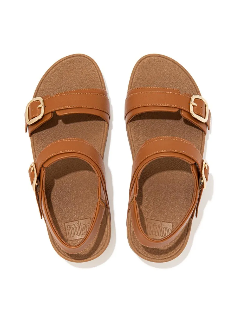 FitFlop™ WOMEN'S LULU ADJUSTABLE LEATHER B/S ES6-592 BROWN