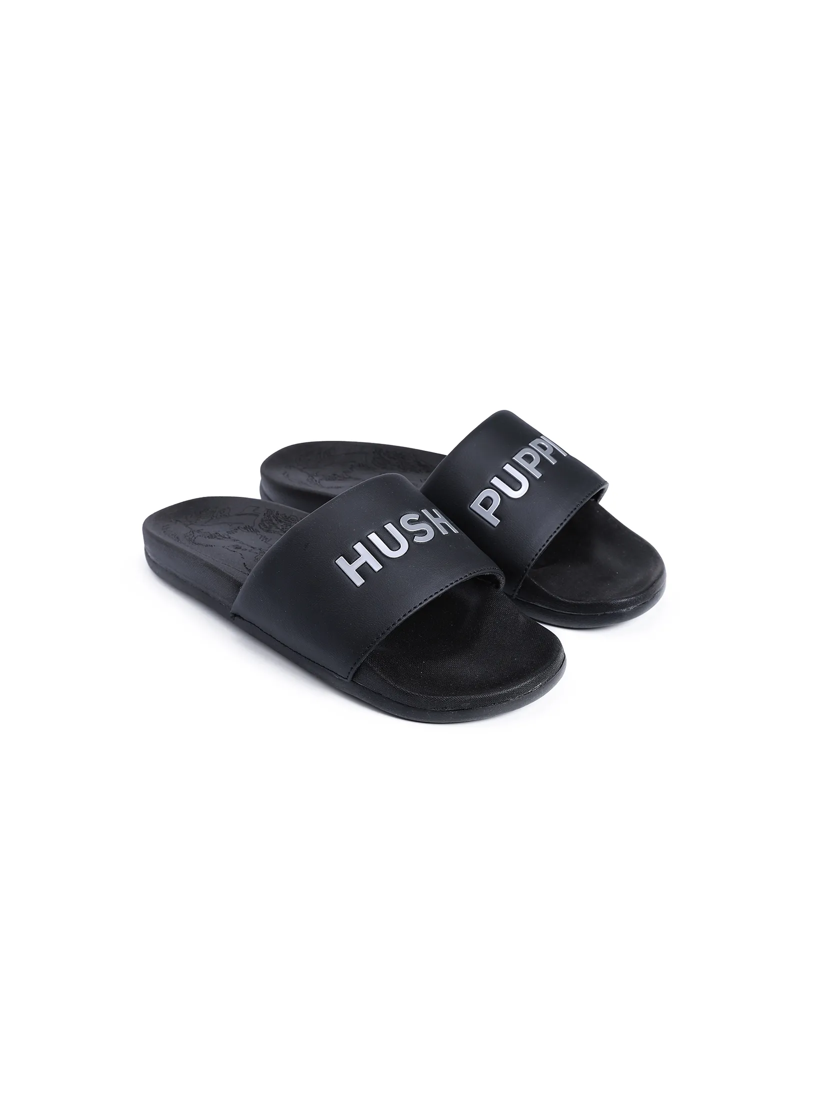HUSH PUPPIES Men s Shoes Sandals Slides  - BLACK