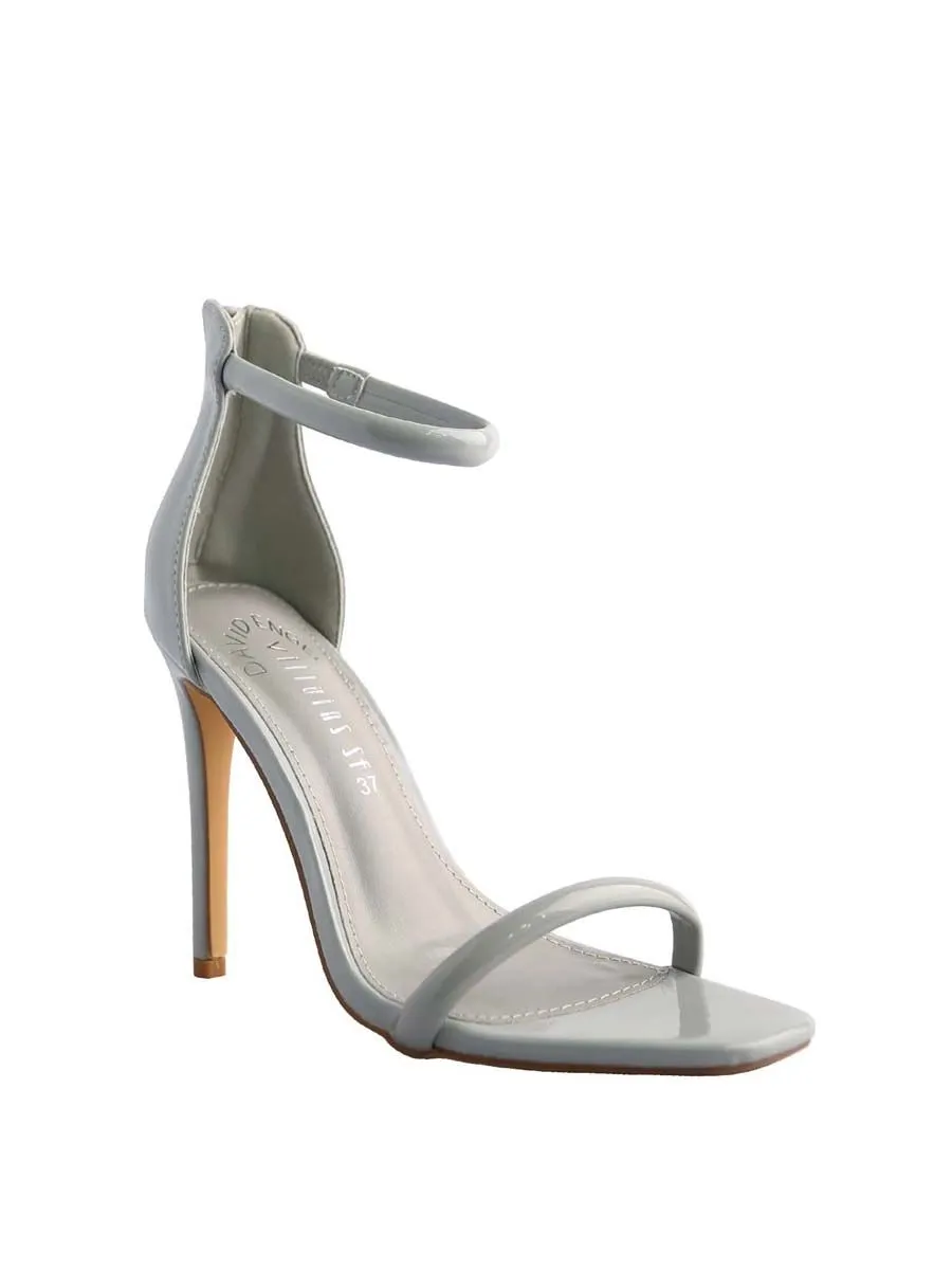 VILLAINS SF ARLENE Women's Heeled Sandals GREY PATENT