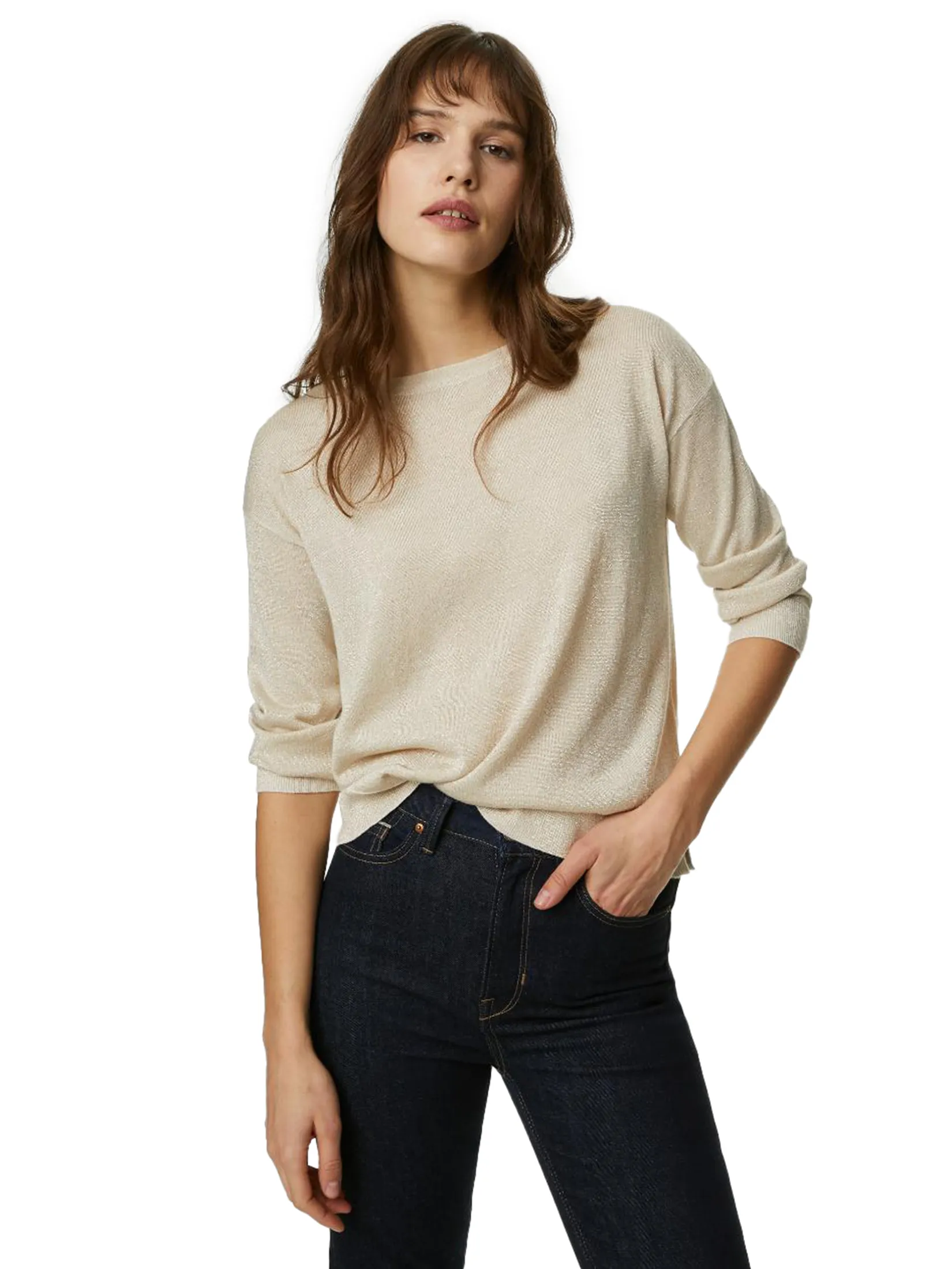 MARKS & SPENCER Women Jumper Sparkly Crew Neck