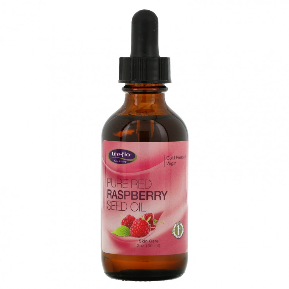 Life-flo, чистое масло семян красной малины, 60 мл (2 жидк. унции)