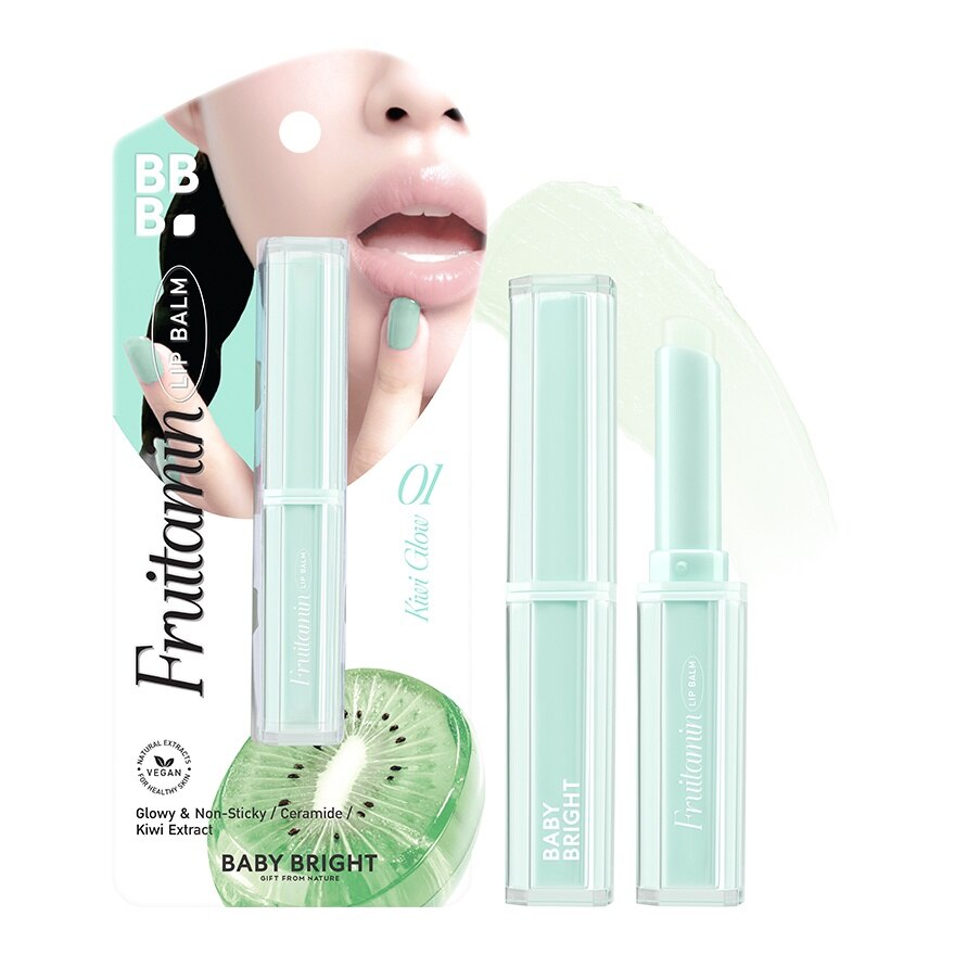 Baby Bright Fruitamin Lip Balm 1.5g 01 - 01 Kiwi Glow