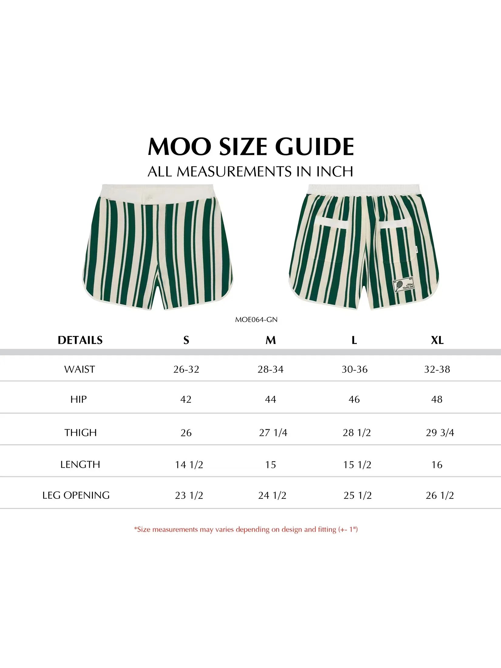 MOO [MOO 3/25]  Tennis Striped Knitted Shorts Green