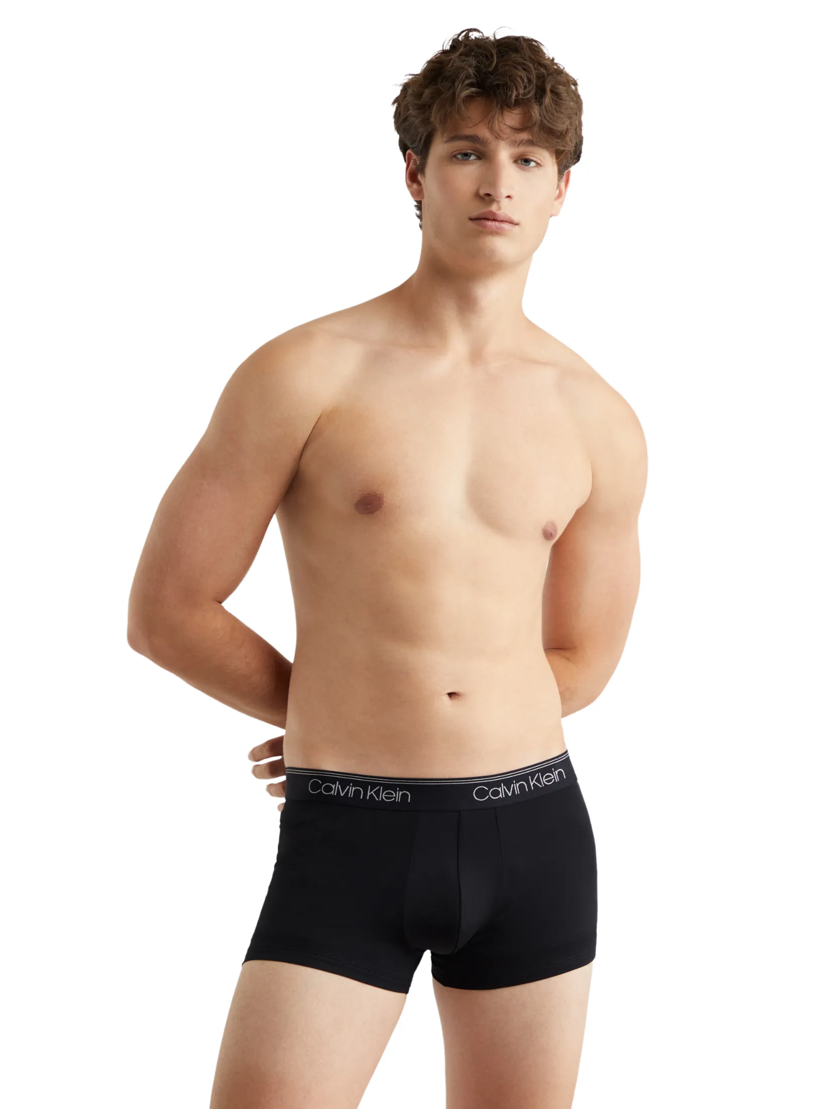 CALVIN KLEIN Men's Micro Stretch Low Rise Trunk Underwear 3Pack Black