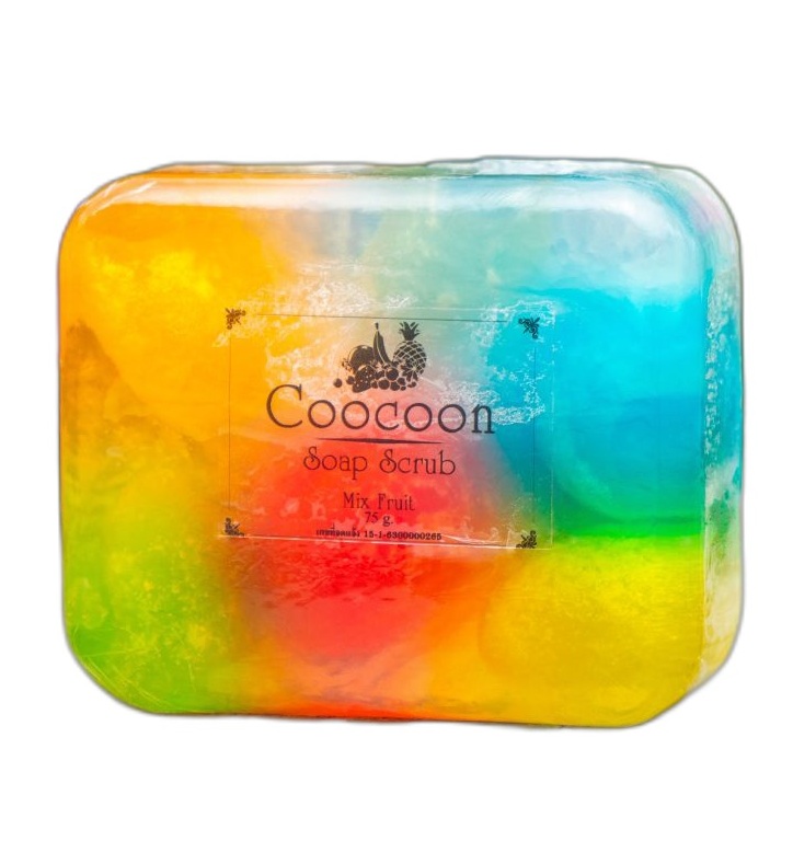 Мыло - скраб с шелковыми коконами 75 гр