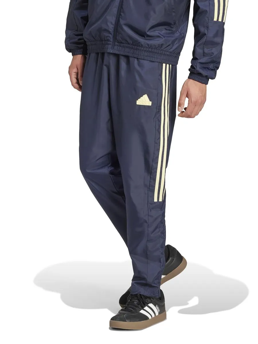 ADIDAS Men Tracksuit Bottoms House of Tiro Woven Blue / Legend Ink / Almost Yellow
