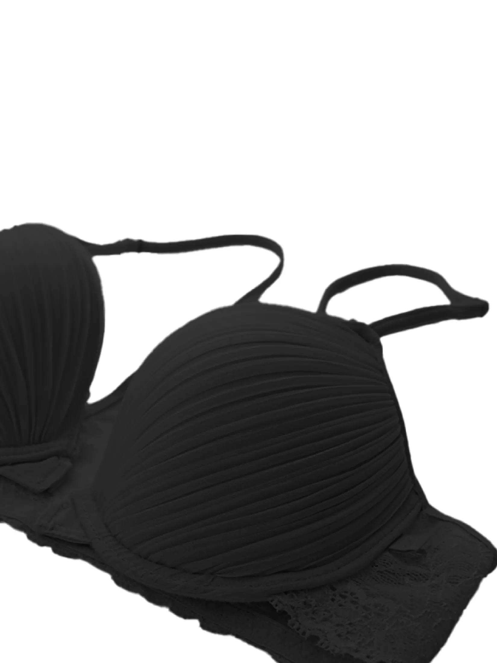 ELLE LINGERIE BRASSIERE FRONT HOOK BRA LB7540BL BLACK