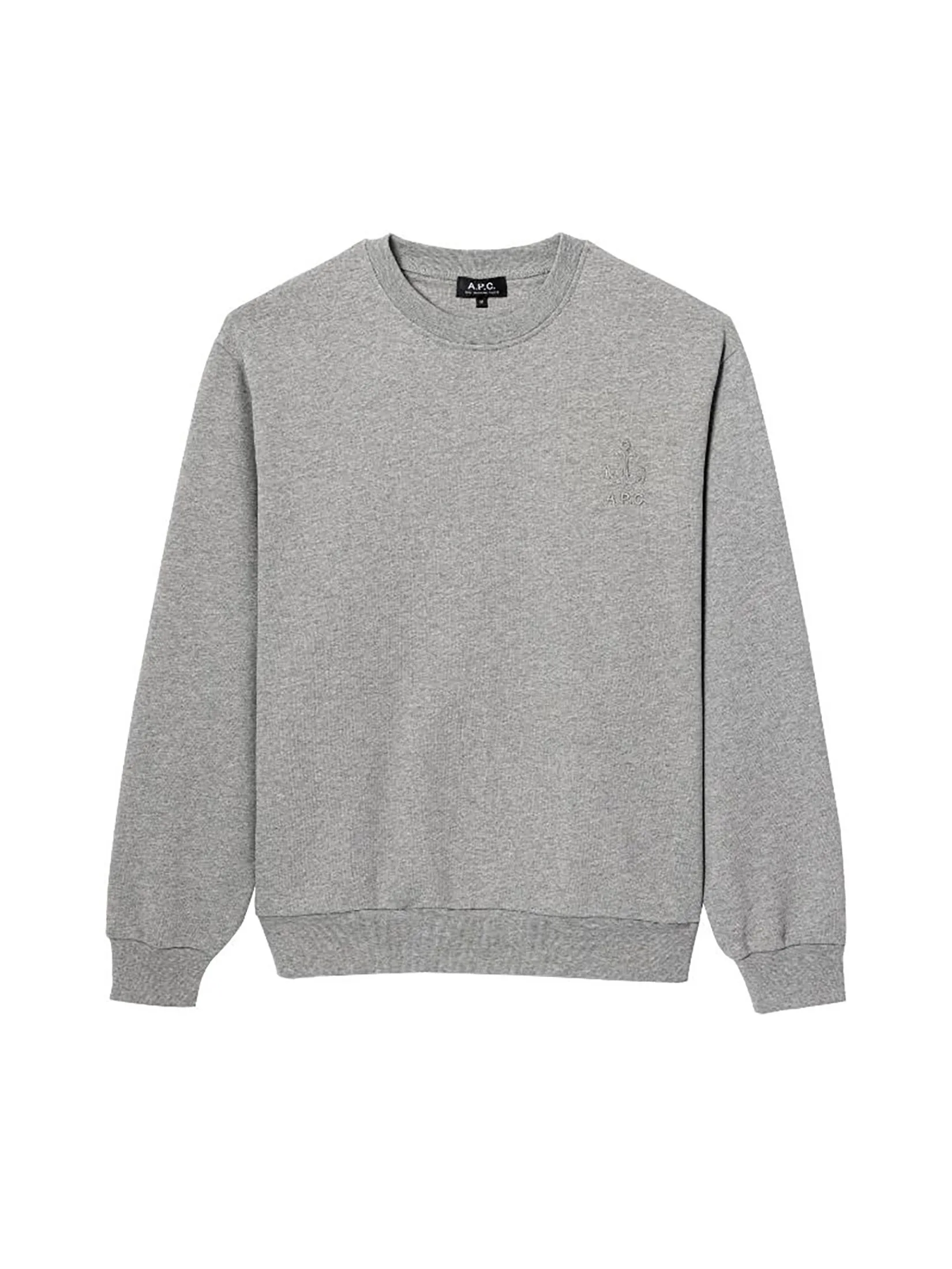 A.P.C. Men Sweat James Gots PLA Gris Chine