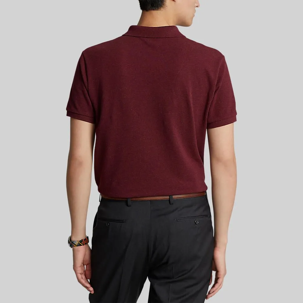 POLO RALPH LAUREN POLO-Custom Slim Fit Mesh Polo Shirt MNPOKNI1N822061 600 RED